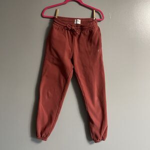 Zyia Active Claret Relaxation Sweat Pants Small Joggers 95% Cotton Heavy Soft